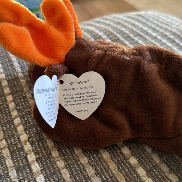 1995 Chocolate Beanie Baby with PE Pellets and Tag Errors - Picture 2 of 4